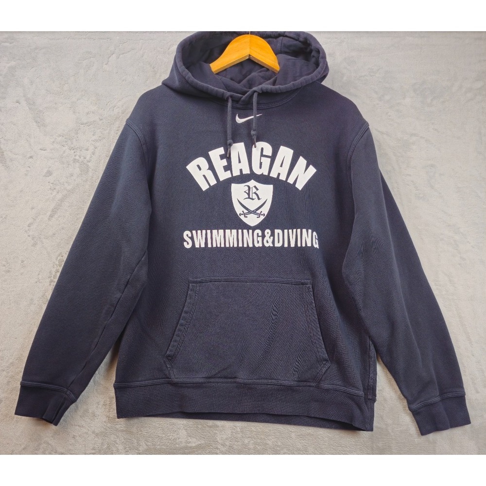 Vintage Nike Center Check Reagan Swimming & Diving Men's Medium Pullover Hoodie